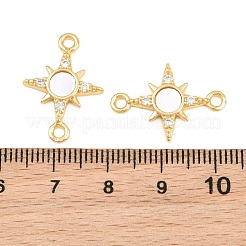 Ciondoli con connettore cubico trasparente in micro pavé di ottone&nbsp;CU-CBA9482-03G