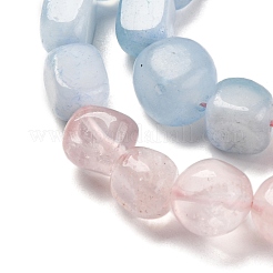 Natürliche Aquamarin- und Rosenquarzperlenstränge&nbsp;G-L610-B04-B01