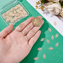 100 Stück langlebige Filigrane Charms aus plattiertem Messing&nbsp;KK-HY0004-22