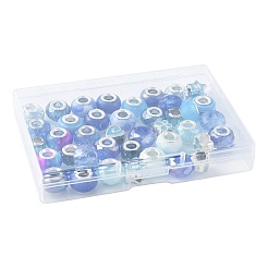 40 stücke 20 arten blau serie harz europäischen perlen&nbsp;RPDL-FS0001-02