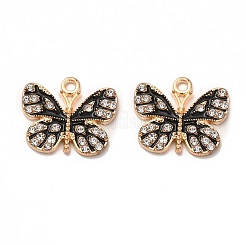 Legierung mit Strass-Emaille-Anhängern&nbsp;FIND-G055-06G