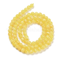 Stränge aus natürlichen Bienenwachsperlen&nbsp;G-Z100-A01-6mm