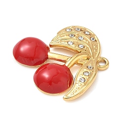 304 Edelstahl-Emaille-Anhänger&nbsp;STAS-L026-10G-02