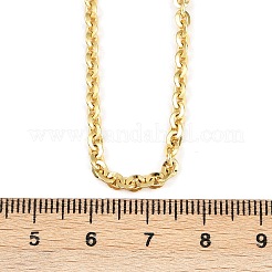 3 mm Messing-Kabelkettenhalsketten&nbsp;NJEW-L356-03G