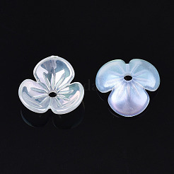 Capuchons de perles acryliques électrolytiques à 3 pétale&nbsp;LS-PACR-T014-03