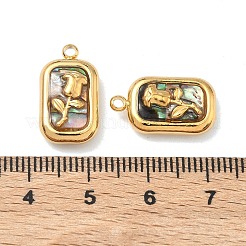 Muschelanhänger aus Edelstahl 304&nbsp;STAS-F345-01D-G