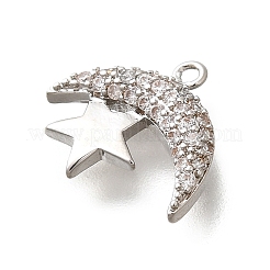Colgante micropavé cubic zirconia de latón&nbsp;KK-Q035-06P