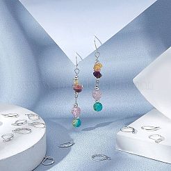 40 paio di orecchini a monachella in ottone con chiusura a leva&nbsp;KK-CN0001-47