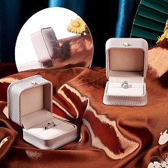 Scatole regalo anello in pelle pu&nbsp;LBOX-NB0001-02B