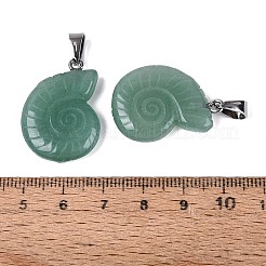 Pendentifs en aventurine vert naturel&nbsp;G-Q601-45D
