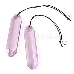 2 Stück hängende Sonnenfänger aus Glas&nbsp;HJEW-TAC0190