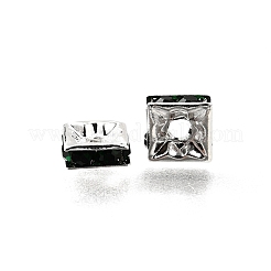 Abalorios de latón Diamante de imitación espaciador&nbsp;RSB072-12S