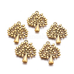 Pendentifs en alliage de style tibétain&nbsp;TIBEP-A13000-AG-FF