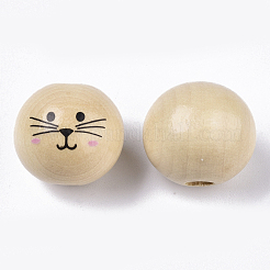 Europäische Perlen aus Naturholz&nbsp;X1-WOOD-S055-16A