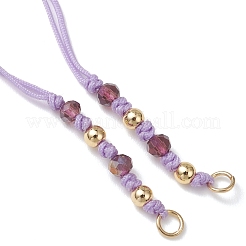 Herstellung von geflochtenen Perlenarmbändern aus facettiertem Rondellglas mit AB-Farbbeschichtung&nbsp;AJEW-JB01544