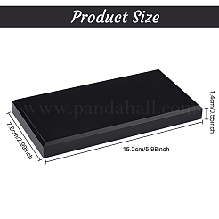 Base de exhibición de acrílico opaco rectangular&nbsp;DJEW-WH0034-50B