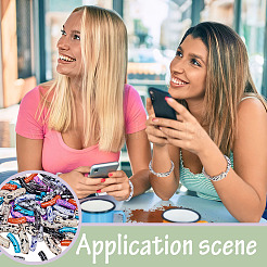 DIY-Kits zur Herstellung von Armbändern aus gebogenen Acrylperlen&nbsp;DIY-NB0013-08