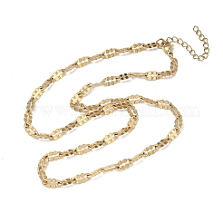 Colliers à maillons plaqués en acier inoxydable 304 de 4.5 mm&nbsp;NJEW-D328-03G-02