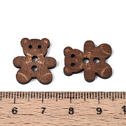 Botones de madera de oso&nbsp;BUTT-T013-12A