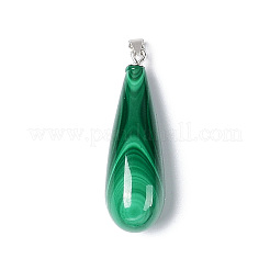Pendentifs de malachite naturelle&nbsp;G-C033-04P