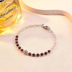 Granato naturale perline fili&nbsp;G-OC0001-25-4mm