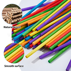 180 Stück Holzstäbchen in 6 Farben&nbsp;WOOD-FH0002-51