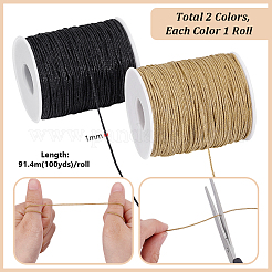 2 rollo de hilos de algodón encerado de 2 colores&nbsp;YC-PH0001-52F