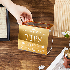 Aufbewahrungsboxen aus Acryl zum Spenden von Tipps&nbsp;CON-WH0115-09