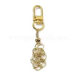 Pendentif en forme de bouteille de souhaits en verre avec éclats de pierres précieuses naturelles chakra&nbsp;HJEW-JM03138-01