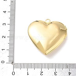 Valentinstag-Medaillon-Anhänger aus Messing&nbsp;KK-L268-022G-02