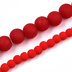 Opache perle di vetro fili&nbsp;X-GLAA-T032-P4mm-MD04