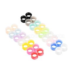 32 stücke 16 farben silikon glitzer dünne ohrmessgeräte fleischtunnel stecker&nbsp;FIND-YW0001-19C