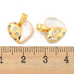 Pendentifs en laiton zircon cubique transparent&nbsp;KK-P275-16G