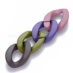 Anelli di collegamento in acrilico verniciato a spruzzo opaco&nbsp;OACR-S036-001A-I-1