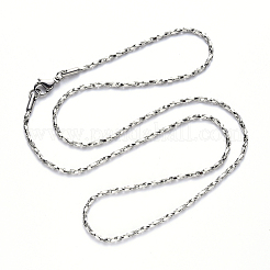 Collana a maglie Boston in acciaio inossidabile 304 anti-ossidazione&nbsp;NJEW-S420-006A-P