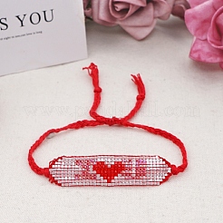 Armband aus geflochtenen Perlen aus Glassamen&nbsp;BJEW-P269-19