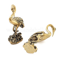 Messing Kranich Figuren Statuen für Zuhause Desktop Feng Shui Ornament&nbsp;DJEW-Z008-03AB