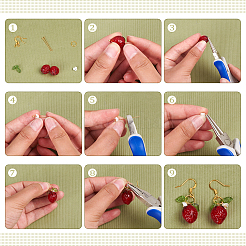 Kit per la creazione di orecchini pendenti con frutta fai da te&nbsp;DIY-CA0003-87