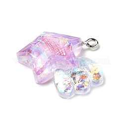 Pendentifs en résine transparente&nbsp;RESI-H036-01B