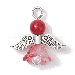 Pendentifs en jade de Malaisie teints naturels&nbsp;PALLOY-JF02661-02