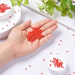 8/0 Backfarbe Glasperlen&nbsp;SEED-US0001-04-3mm