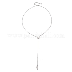 Lasso-Halsketten aus 304 Edelstahl&nbsp;NJEW-JN05512-02