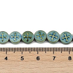 Galvanisierte synthetische nichtmagnetische Hämatitperlenstränge&nbsp;G-K375-B02-02