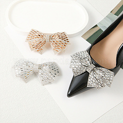 Decoración de zapatos con rhinestone y lazo&nbsp;DIY-WH0430-522A