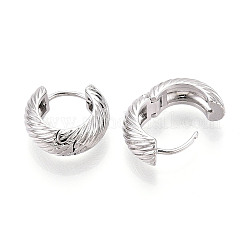 Orecchini a cerchio in ottone ritorto&nbsp;EJEW-T048-40P