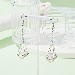 Ganci per orecchini in ottone con vassoio&nbsp;EJEW-JE05582-02