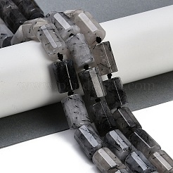 Natürliche turmalinierte Quarzperlenstränge&nbsp;G-G162-D17-02