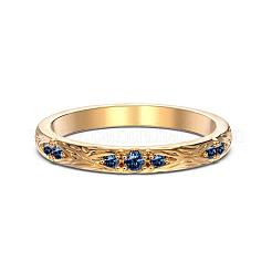 925 Sterling Silber Micro Pave Kubisch Zirkonia Fingerringe für Damen&nbsp;RJEW-F180-04G