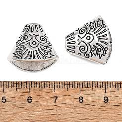 Cône de talon en alliage de style tibétain&nbsp;TIBE-00756-AS-RS