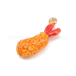 Pendenti in lega smaltata di gamberi fritti&nbsp;ENAM-P264-01E-G